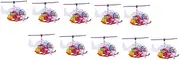 Vaguelly Boys and Girls Toy Wind-up Helicopter Clockwork Mechanism Plastic Helicopter Toy for Boys and Girls Party Favors Enhance Communication Random