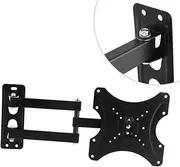 SHINEOFI Rotated Holder Corner Tv Wall Mount Wall Mount Tv Bracket Screen Swivel Extension Swivel Bracket Flat Panel Universal LCD Holder Black
