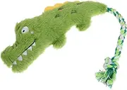 Plush Alligator Dog Squeaky Interactive Chew for Medium Large Small Dogs Stuffed Animal Design Engaging Plush for Playtime