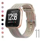 For Fitbit Versa / Versa 2 Woven Fabric Quick Wrist Strap Watch Band Soft New