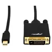 Rocstor Premium 6 ft Mini DisplayPort to DVI Cable - Mini Displayport to DVI