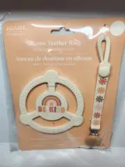 Jujube be kind Silicone Teether Ring W/ Clip