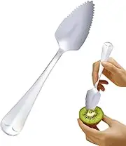 Grapefruit Spoons - Stainless Steel Serrated Grapefruit Spoon,Silverware Kitchen Tool, Fashionable Utensil, Kitchen Gadget for Kiwi, Dessert, Citrus Fruit