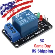 5V 1-Channel Relay Module interface Board PIC AVR DSP ARM MCU Arduino - 5PCS USA