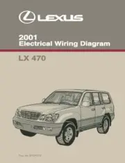 2001 Lexus LX 470 Wiring Diagrams Schematics Layout Factory OEM