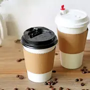 25Pcs Replaceable Coffee Sleeves Heat-insulated Drink Sleeves Convenient Bottle
