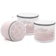 3Pcs Durable Honeycomb Mesh Laundry Bags for Delicates, Lingerie Wash Bag 7 x...