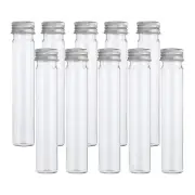 65ml Tt Tub 80pcs 5.91x0.98" Plastic Tt Tube Containers with Caps Silver