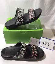 Crocs Classic Animal Remix Sandal Black/Multi Men’s 7 / Women’s 9. 207847-0C4
