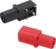 Plated Corrosion Resistant Safety Banana Socket Plug for Circuit Detect 2Pcs Right Angle PCB Banana Socket
