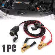 2m Car Cigarette Battery Lighter Alligator Clip on Cable Adapter Socket+Fuse 12v