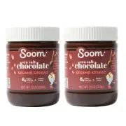 Foods Dark Chocolate Sea Salt Tahini Spread 12oz Pack of 2 Silky Smooth Texture