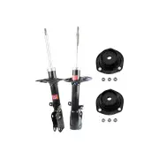 Pair Rear KYB Shock Absorbers + Strut Mount Kit for Toyota Camry ASV50R AVV50R