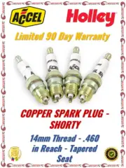 Accel HP 14mm Thread Copper Spark Plug 2 Pack For Chevrolet/Ford/GMC/Dodge (for: Ford)
