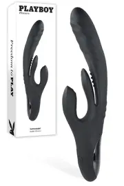Playboy Rapid Rabbit 9.2" Thrusting Rabbit Vibrator