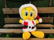 Vintage Looney Tunes Christmas Tweety Santa 8in Plush 1998 *New w/Clear Tag Only