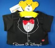 Build-A-Bear NWT BLACK TUXEDO TEE SHIRT Teddy Clothes MIX & MATCH SEPARATES