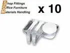 SINGLE SIDED PLASTIC SHELF SUPPORT 10 PCS