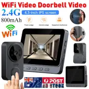 Smart Wireless WiFi Doorbell Intercom Video Camera Door Ring Bell Chime Security