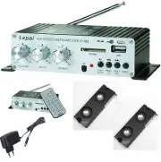 Mobile Mini MP3-PLAYER With Radio Amplifier Remote Line-In USB Sd-Card+Speakers