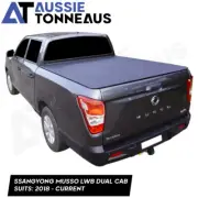 Clip On Tonneau Cover for Ssangyong Musso LWB (XLV) Dual Cab (2018 - Current)