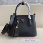 《小仙女ღ二手》PRADA 普拉達 DOUBLE 手提包 單肩包 斜挎包 側背包 迷你 女款 黑色