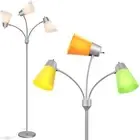 FOLKSMATE LED Floor Lamp, Medusa 3 Head Modern Adjustable Gooseneck Tall Stan...