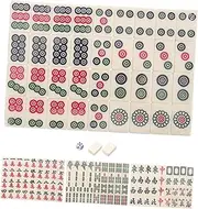 Hohopeti Travel Mini Mahjong Set 24mm Portable Chinese Game Tiles Outdoor Mahjong Kit