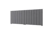 Oikiture Bed Frame Headboard Double Queen King Size Head Bedhead Grey Velvet