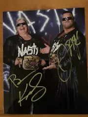 THE NASTY BOYS! WWF WWE Hand Signed 8x10 Photo! LJN Hasbro (no proof pic sorry)