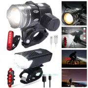 Par Juego de Luces de LED para bicicletas USB recargable impermeable Luz Trasera