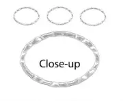12 Silver Plated Brass 14x20mm Double Sided Soldered Closed Hammered Oval Links*