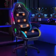 Brand New Maximus LED Gaming Massage Office Chair with Footrest