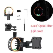 Archery 3-pin Bow Sight Plastic for Compound / Recurve Bow Hunting Accessory