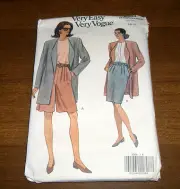 Very Easy Very Vogue Pattern 8264.Jacket Skirt Shorts Size 6-8-10 Misses