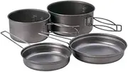 Snow Peak Multi Compact Cook Set, Japanese Titanium, Ultralight and Compact for Camping and Backpacking, Made in Japan, Lifetime Product Guarantee