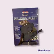 Marshall Pet Ferret Walking Jacket Harness Denim 5/8 X 48" With Lead Leash Bell