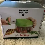 New Kuhn Rikon Swiss Pull Chop/Manual Food Processor with Pull Cord Green