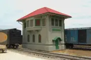 Bachmann HO Central Junction Concrete Switch (Interlocking) Tower Scene Sc 35114
