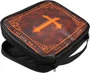 Cabilock Retro Bible Storage Book Sleeve Cover Unique Design Protection for Bible Multiple Books Notebooks and Stationery for Church Travel