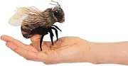 Folkmanis Mini Bee Finger Puppet,Black; Orange-Yellow