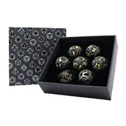 RPG Set Hollow Vines Dice (Black and Gold)
