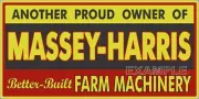 MASSEY HARRIS FARM TRACTOR DEALER VINTAGE OLD SIGN REMAKE ALUMINUM SIZE OPTIONS