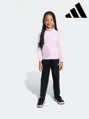 adidas Pink Essentials Climacool Tracksuit Little Kids (F14362) | $76