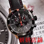 XN二手/TISSOT 天梭 T-SPORT系列 三眼石英計時-潛水男錶-金X黑-T067.417.26.051.0