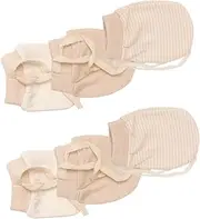 [Healeved] 3 Pairs Scratch Mittens Pure Cotton Scratch Gloves for Newborns Soft Breathable for Boys Protects From Self Scratching