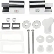 Toilet Seat Hinges Replacement – Hinge Fittings for Toilet Repair | Heavy-Duty Lid Connector for Bathroom Seats | Replacement Hardware for Toilet Cover, Toilet Seat Fixing Kit for Hotels