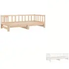 Day Bed with Trundle Single Bed Couch Bed 90x190 cm Solid Wood Pine vidaXL
