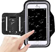 Waterproof Phone Holder Running, 6 inches Adorable Shockproof Arm Band Phones, Lightweight Storage Bag with Key Slot, Sports Accessories for Hiking, Cycling, Workout, Jogging