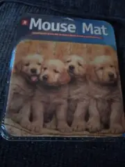 VTG 8.5× 7.75 Cute Puppies Mouse Pad Computer Accessory